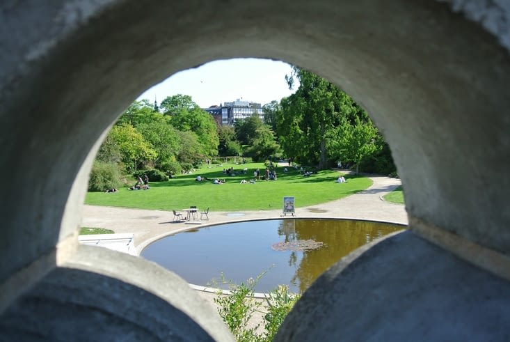 Vue du parc depuis les serres