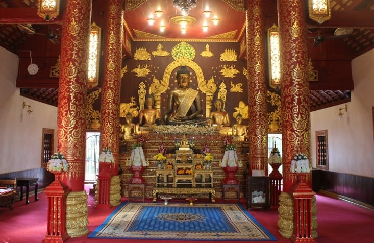 A l'intérieur du temple