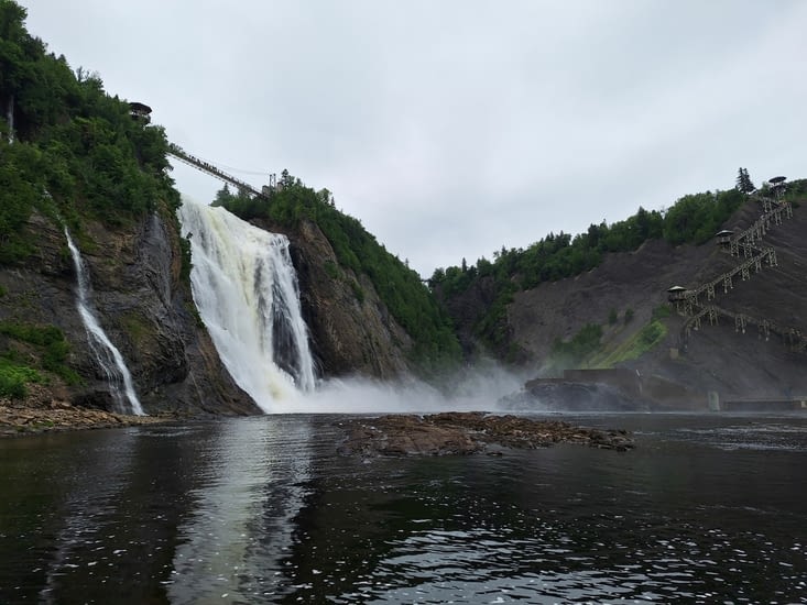 On arrive ensuite aux chutes Montmorency