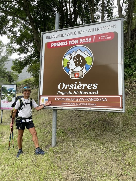 Après une belle étape de 20 km : Orsières