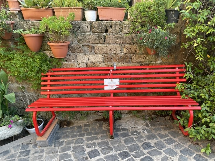 Un banc avec un message !