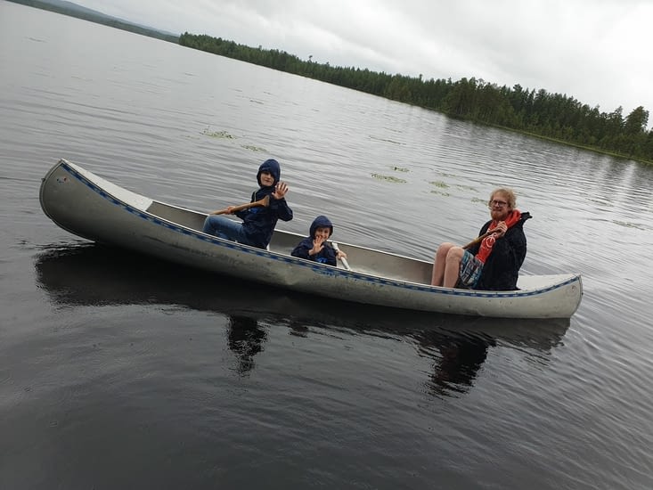 Balade dans le lac à Malung.