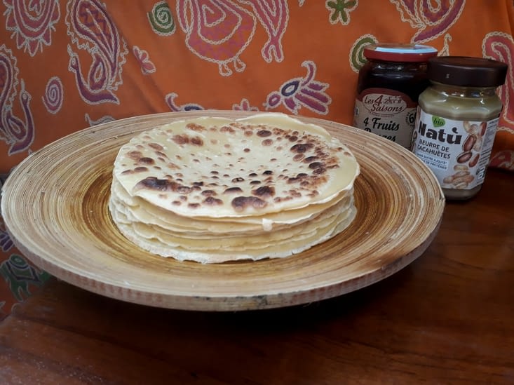 Pancakes prêts pour la nav en guise d'encourage !