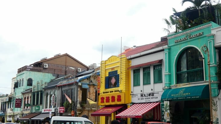 Des bâtiments anciens du quartier chinois