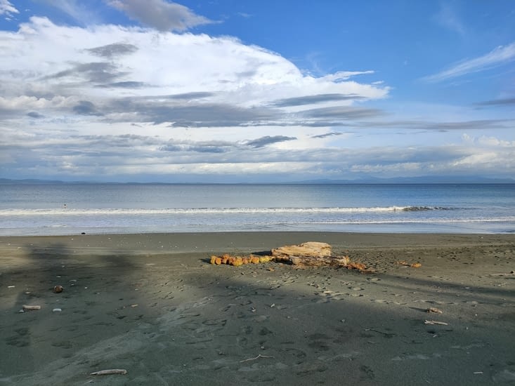 Randonnée plage en fin de journée car température ressentie 37 degrés. 🥵