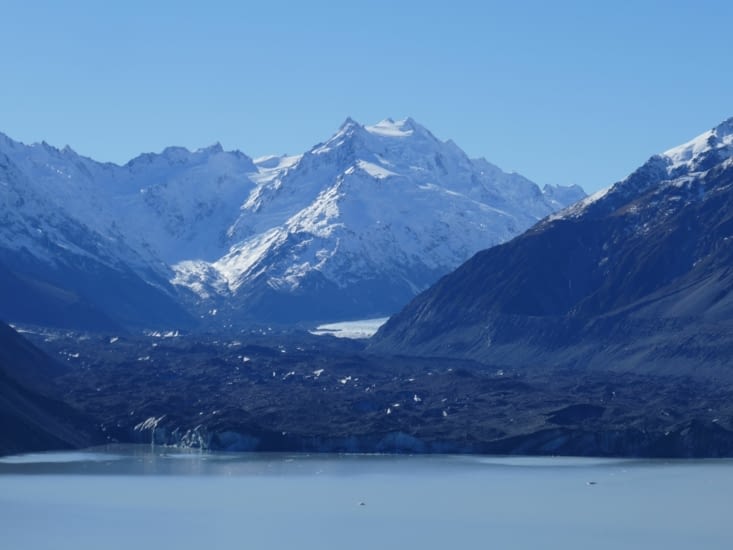 Le glacier de Tasman... Ou ce qu'il en reste