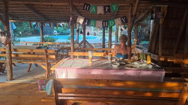 Restaurant au camping pour terminer la journée