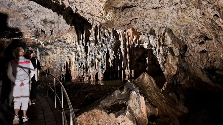 Vue des grottes