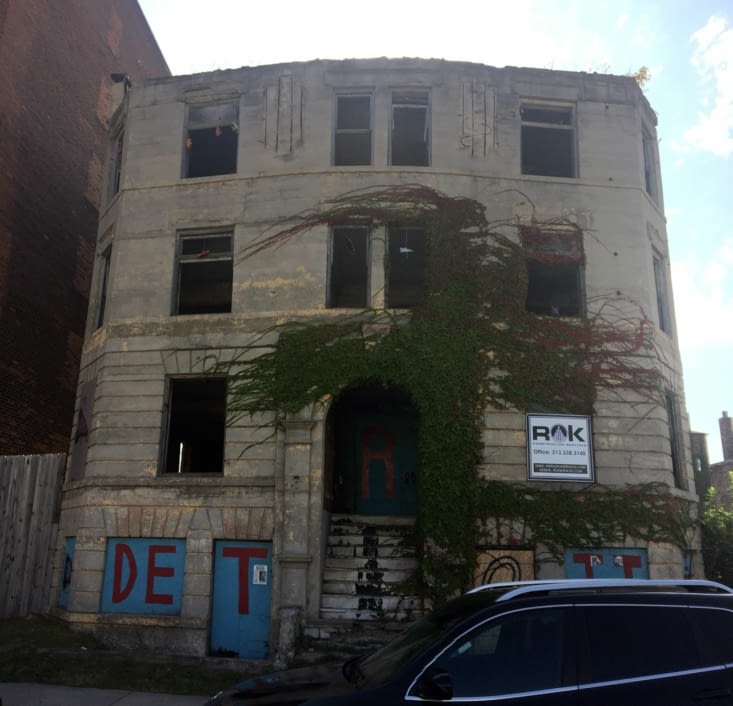 Bâtiment abandonné dans le centre-ville de Détroit