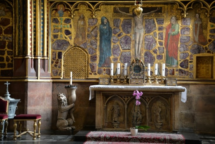 Chapelle Saint Venceslas dans la cathédrale Saint Guy (Saint Vitus)