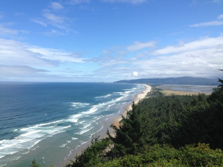 La plage depuis Cape Lookout