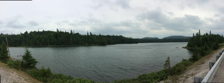 Le lac supérieur, pas forcément très beau sous la pluie...