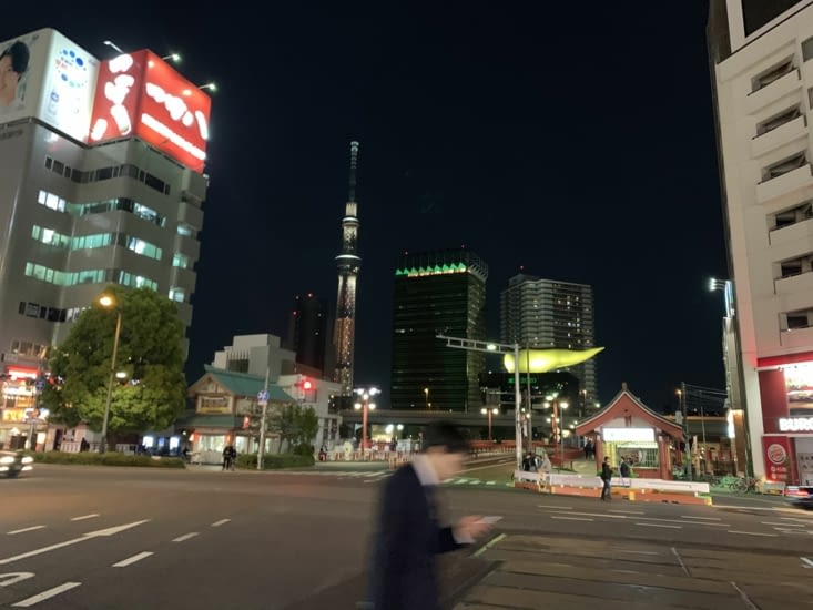 Rentré à asakusa