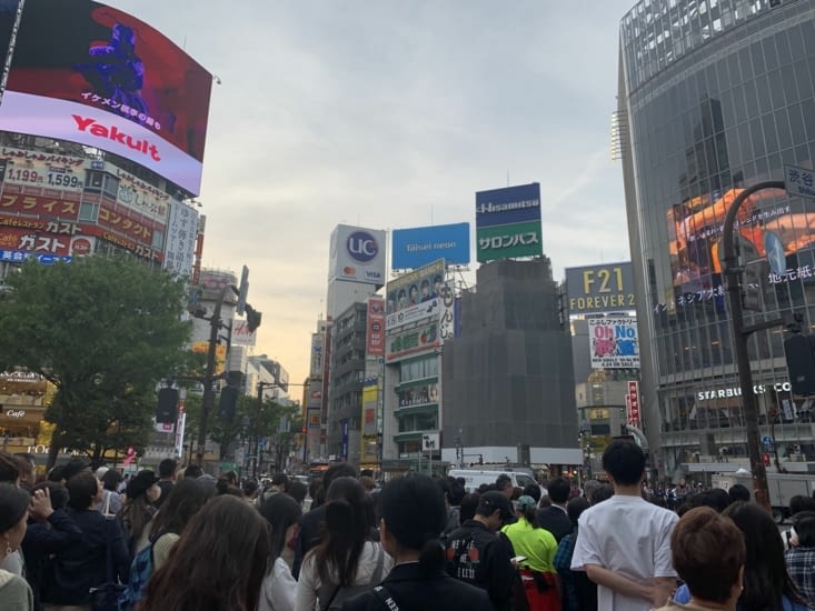 Shibuya en fin de journée