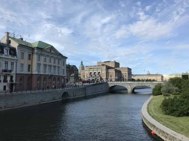 Un des canal de Stockholm