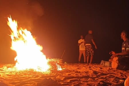 Soirée grillades sur la plage