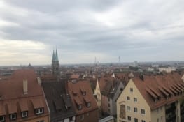 Nürnberg vu de la montée au château