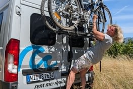 Petite touche germanique au niveau du porte-vélo