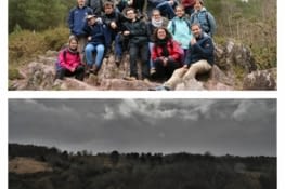 Manon and the hiking club at Broceliande :)