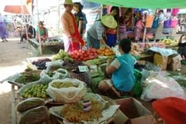 Le marché au lac d'Inle, une ambiance dépaysante